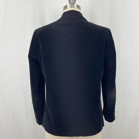 Vintage 70's Butterfly Prestige Velvet Blazer in Black - Picture 4 of 5